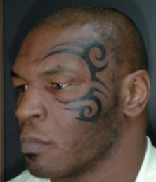 Image result for mike tyson face tattoo