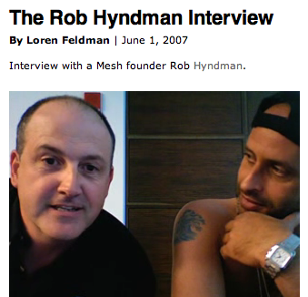 Rob Hyndman Interview by Loren Feldman