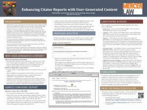 Enhancing Citator Reports with User-Generated Content